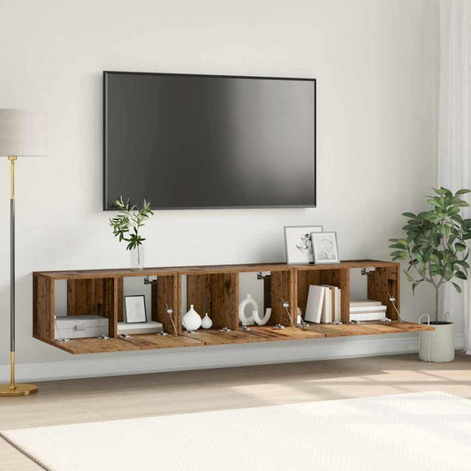 Set mobile TV 3 pcs Marrone 60 x 30 x 30 cm Legno multistrato