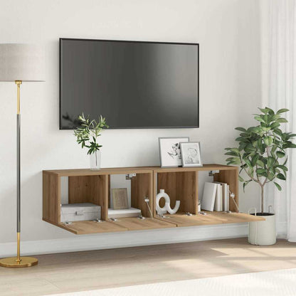 Set mobile TV 2 pcs Marrone 60 x 30 x 30 cm Legno multistrato
