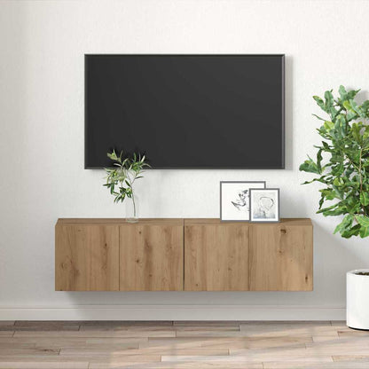 Set mobile TV 2 pcs Marrone 60 x 30 x 30 cm Legno multistrato