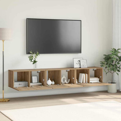 Set mobile TV 3 pcs Marrone 60 x 30 x 30 cm Legno multistrato