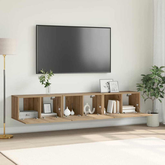 Set mobile TV 3 pcs Marrone 60 x 30 x 30 cm Legno multistrato