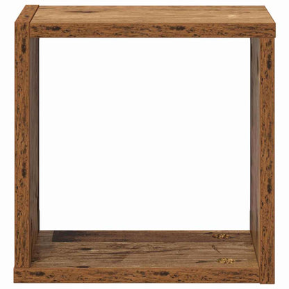 Scaffali da parete 4 pcs Legno vecchio Legno multistrato | homemem39