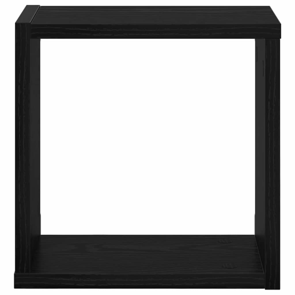 Scaffali da parete Rovere Nero Legno multistrato