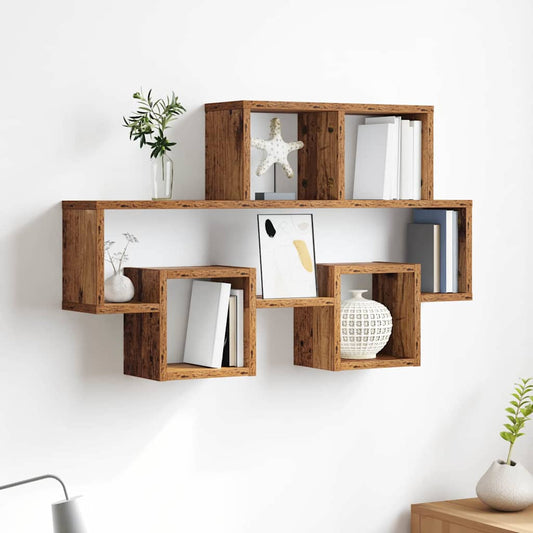 Scaffale da parete Legno vecchio 82 x 15 x 51 cm | homemem39