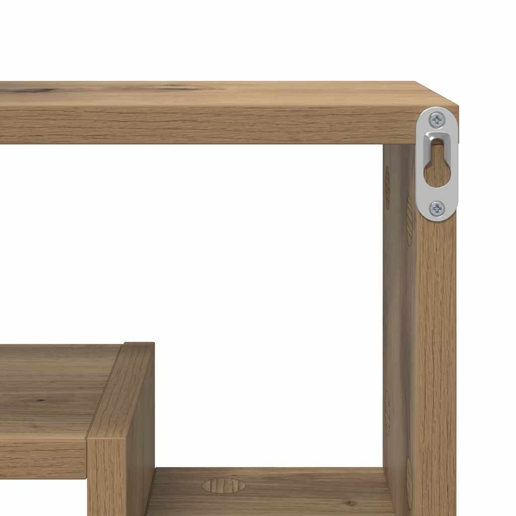 Scaffale da parete A parete rovere artigianale 82 x 15 x 51 cm | homemem39