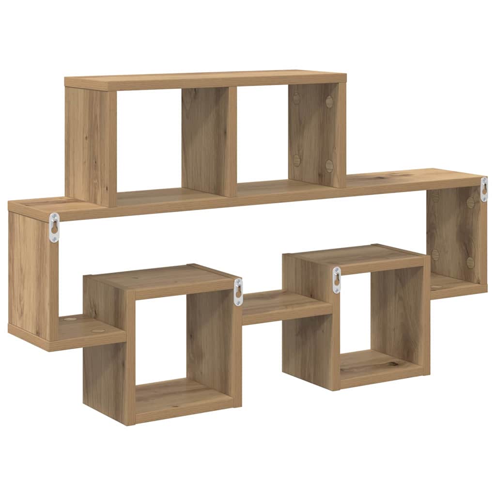 Scaffale da parete A parete rovere artigianale 82 x 15 x 51 cm | homemem39