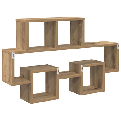 Scaffale da parete A parete rovere artigianale 82 x 15 x 51 cm | homemem39