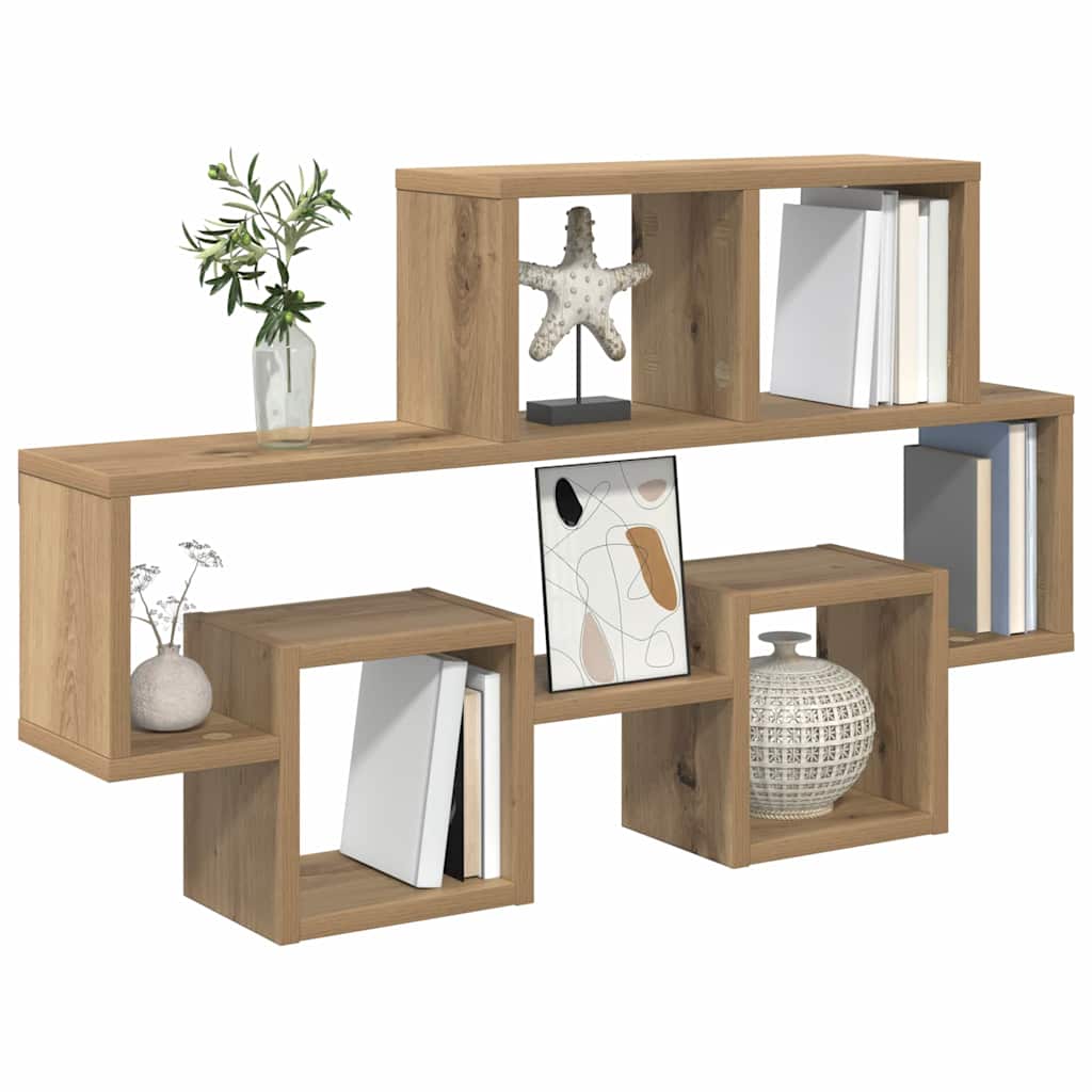 Scaffale da parete A parete rovere artigianale 82 x 15 x 51 cm | homemem39