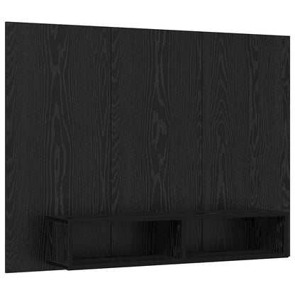 Set mobile TV Rovere Nero 120 x 23,5 x 90 cm Legno multistrato