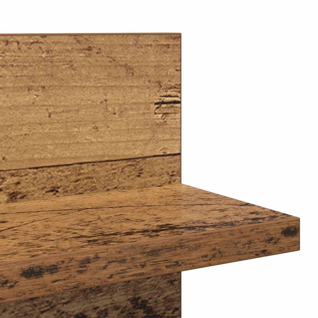 Scaffale da parete 2 pcs Legno vecchio 80 x 11,5 x 18 cm