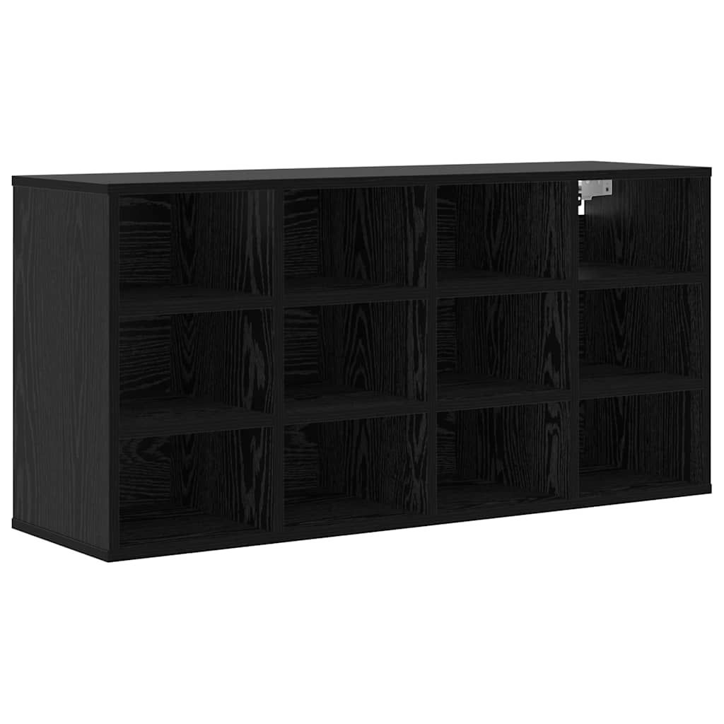Mobile per scarpe con lo scaffale Rovere Nero 103 x 30 x 51 cm