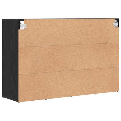 Mobile per scarpe con lo scaffale Rovere Nero 103 x 30 x 67 cm