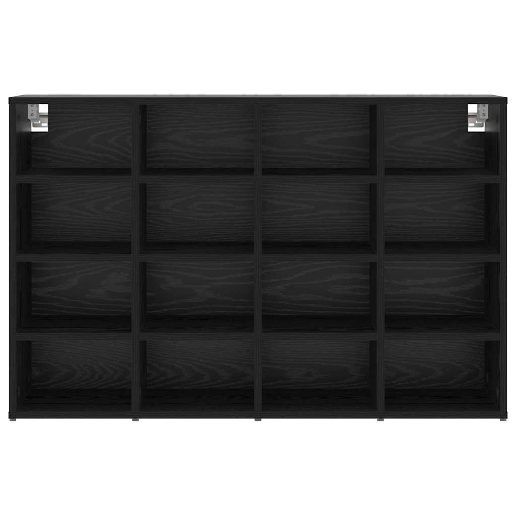Mobile per scarpe con lo scaffale Rovere Nero 103 x 30 x 67 cm
