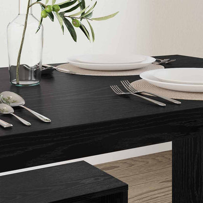 Set da pranzo 2 pcs Rovere nero Legno multistrato