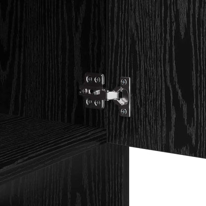 Credenza Rovere Nero 97 x 29 x 75 cm Legno multistrato
