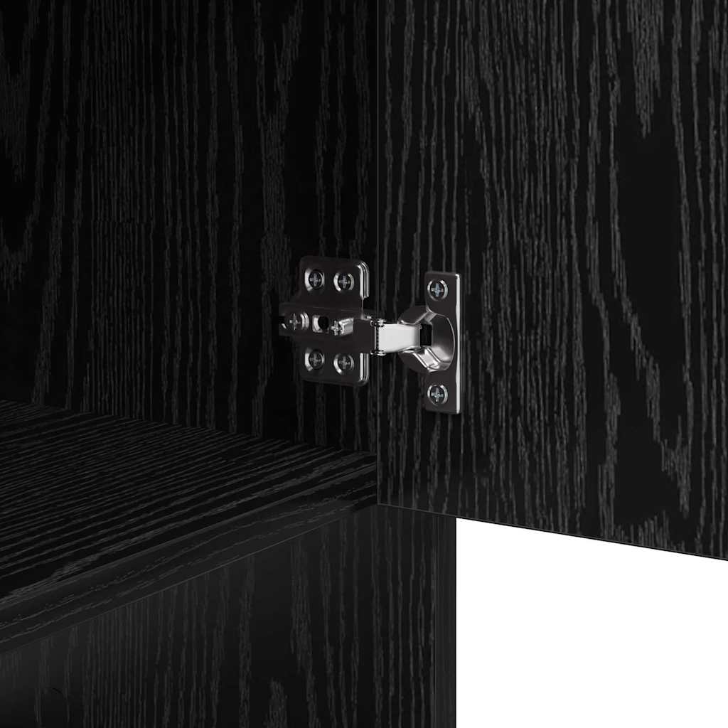 Credenza Rovere Nero 97 x 29 x 75 cm Legno multistrato