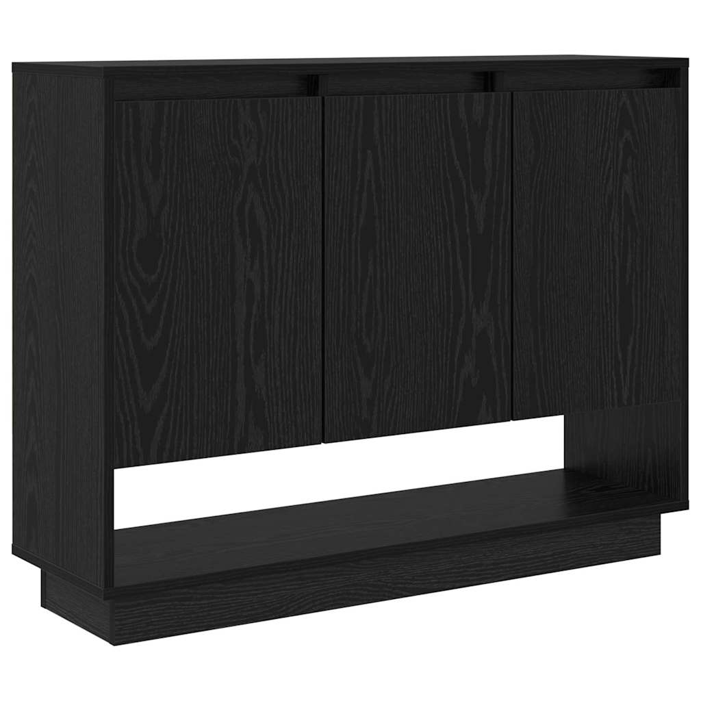 Credenza Rovere Nero 97 x 29 x 75 cm Legno multistrato