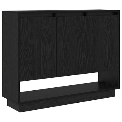 Credenza Rovere Nero 97 x 29 x 75 cm Legno multistrato