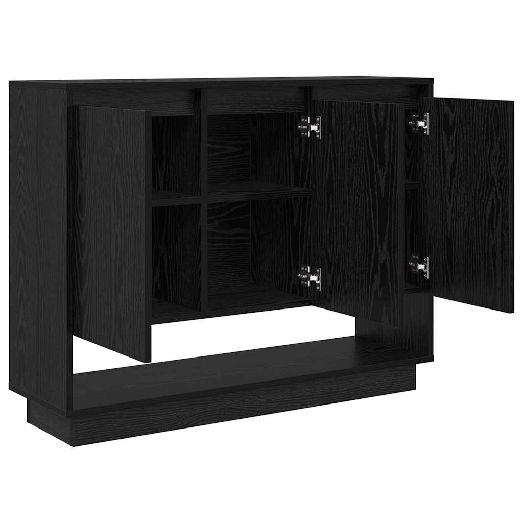 Credenza Rovere Nero 97 x 29 x 75 cm Legno multistrato