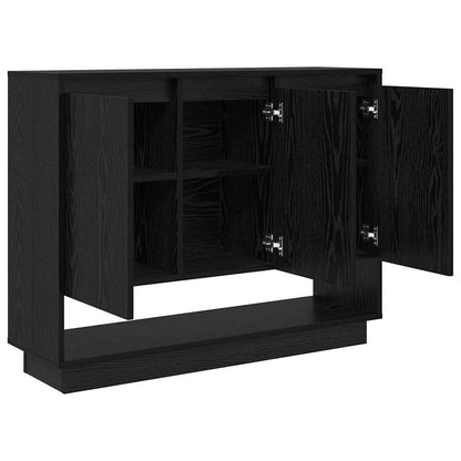 Credenza Rovere Nero 97 x 29 x 75 cm Legno multistrato