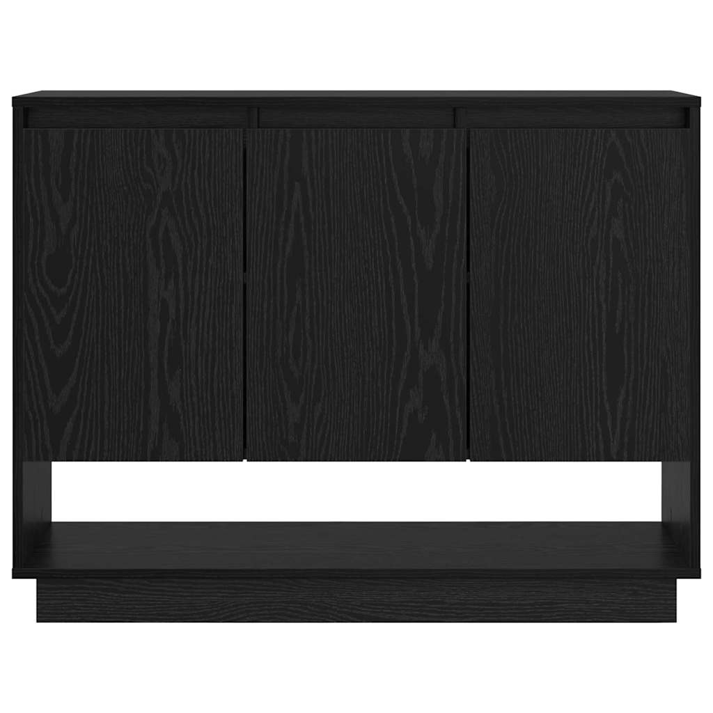 Credenza Rovere Nero 97 x 29 x 75 cm Legno multistrato