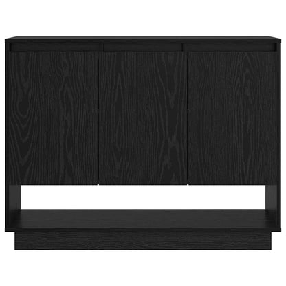Credenza Rovere Nero 97 x 29 x 75 cm Legno multistrato