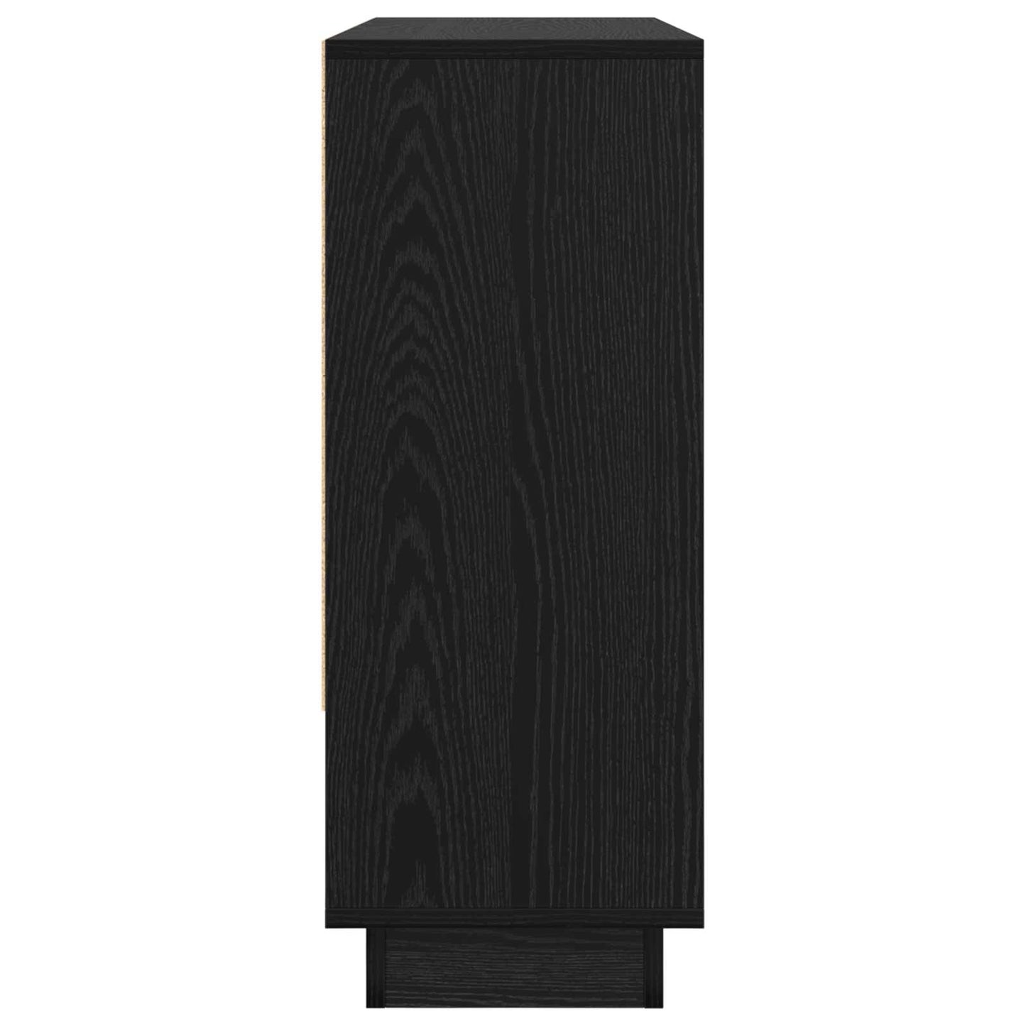 Credenza Rovere Nero 97 x 29 x 75 cm Legno multistrato