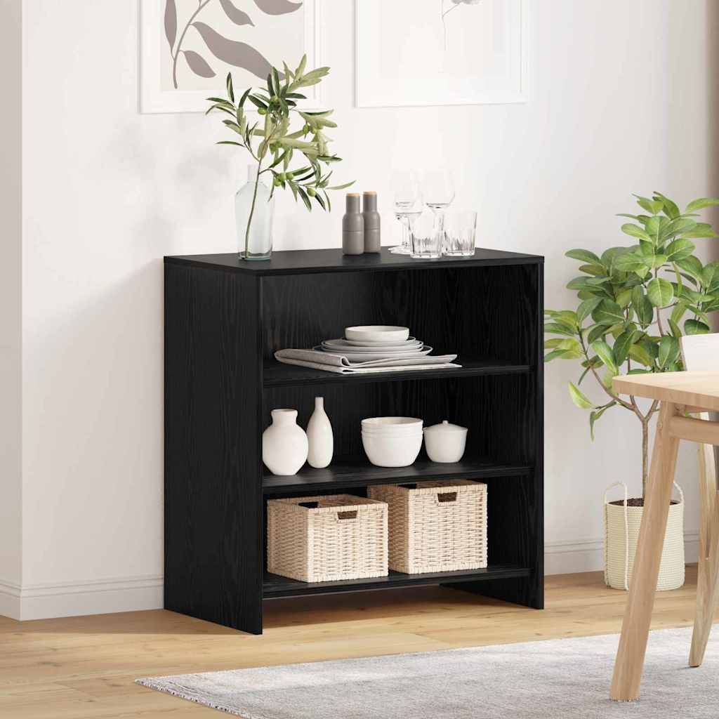 Credenza Nero 70 x 41 x 75 cm Legno multistrato