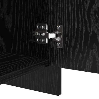 Credenza Rovere Nero 70 x 41 x 75 cm Legno multistrato