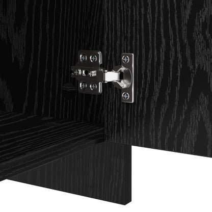 Credenza Rovere Nero 70 x 41 x 75 cm Legno multistrato