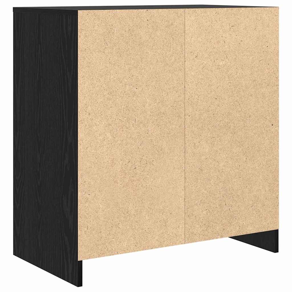 Credenza Rovere Nero 70 x 41 x 75 cm Legno multistrato