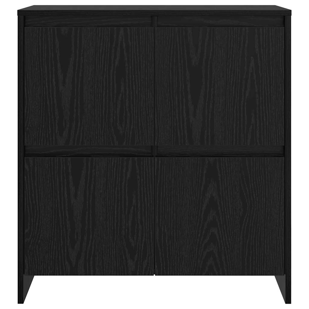 Credenza Rovere Nero 70 x 41 x 75 cm Legno multistrato