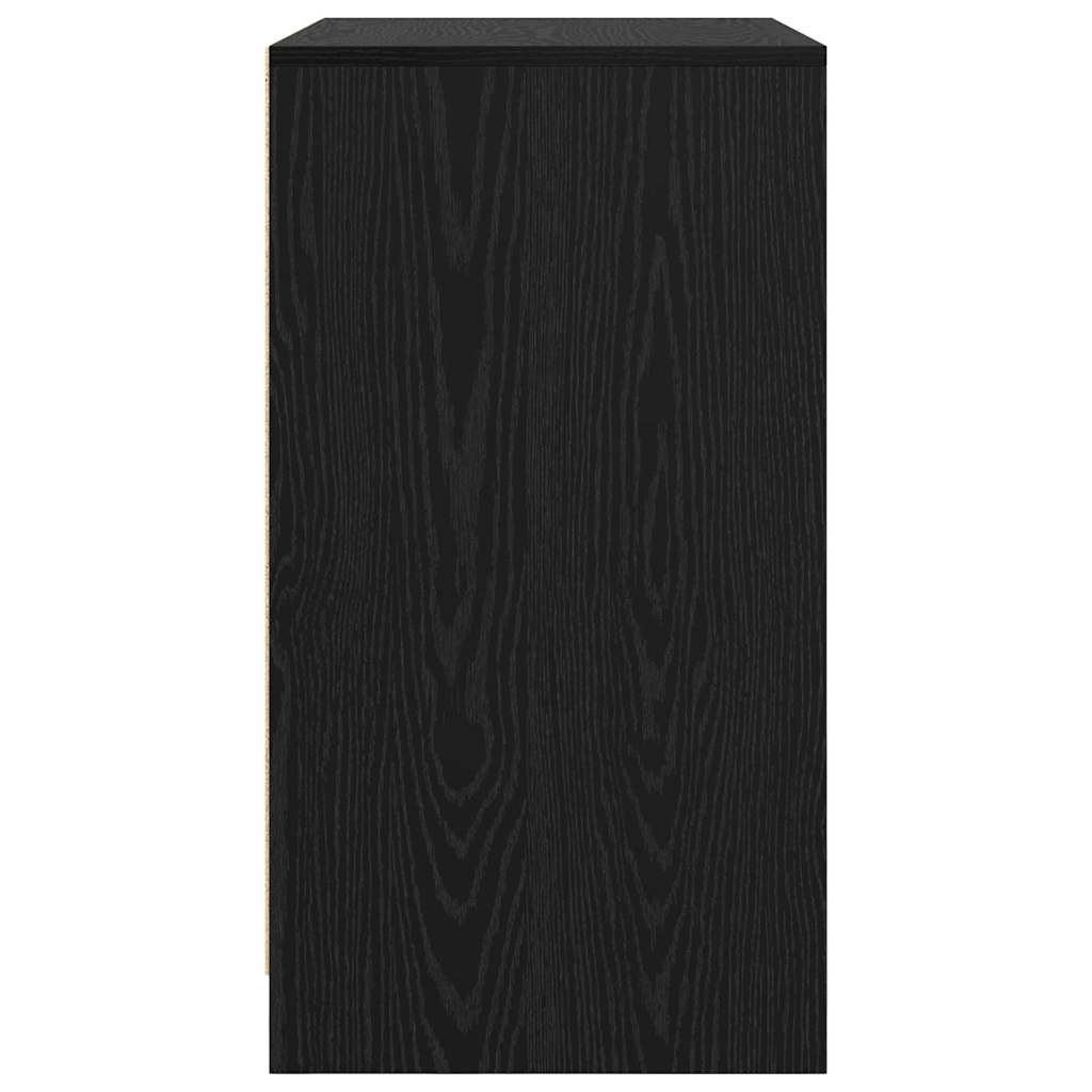 Credenza Rovere Nero 70 x 41 x 75 cm Legno multistrato