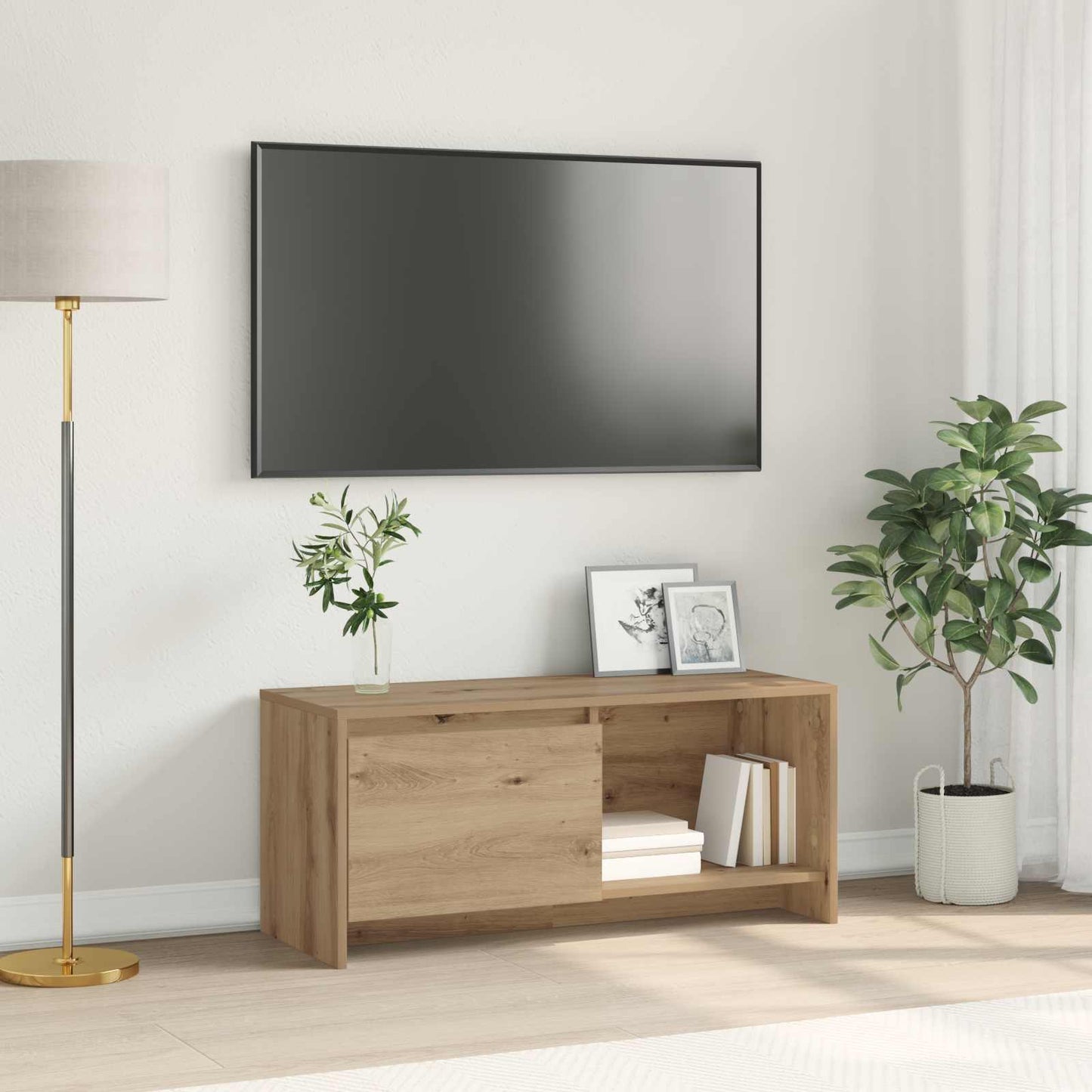 Set mobile TV Rovere artigianale 90 x 35 x 40 cm