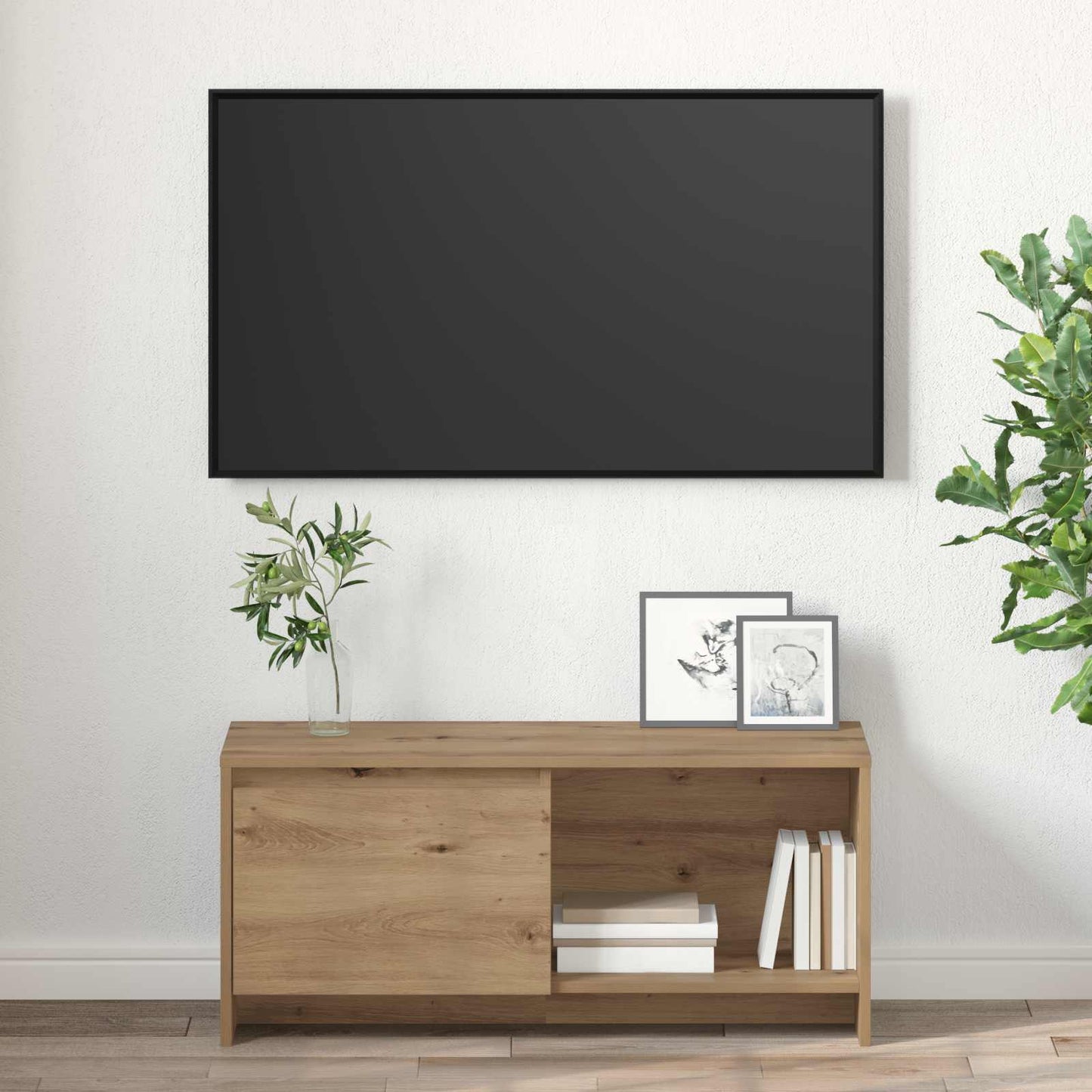 Set mobile TV Rovere artigianale 90 x 35 x 40 cm