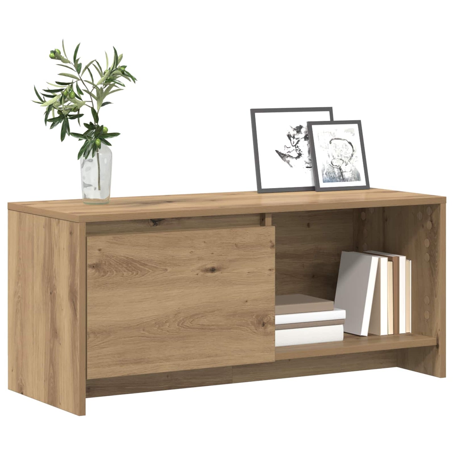 Set mobile TV Rovere artigianale 90 x 35 x 40 cm