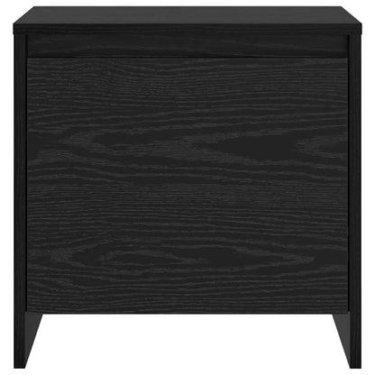 Armadio da Notte Rovere Nero 45 x 34 x 44,5 cm