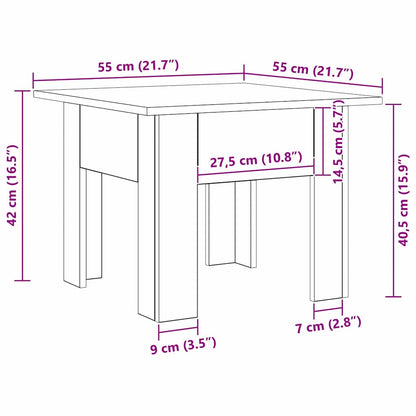 Tavolino da salotto Legno vecchio 55 x 55 x 42 cm | homemem39