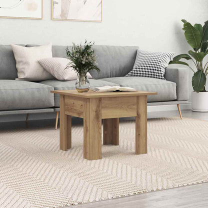 Tavolino da salotto Rovere artigianale 55 x 55 x 42 cm