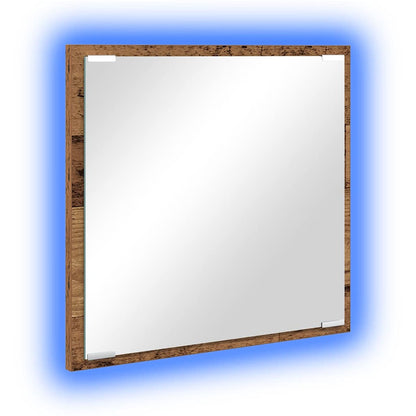 Specchio da bagno LED Legno vecchio 40 x 37 x 8.5 cm | homemem39