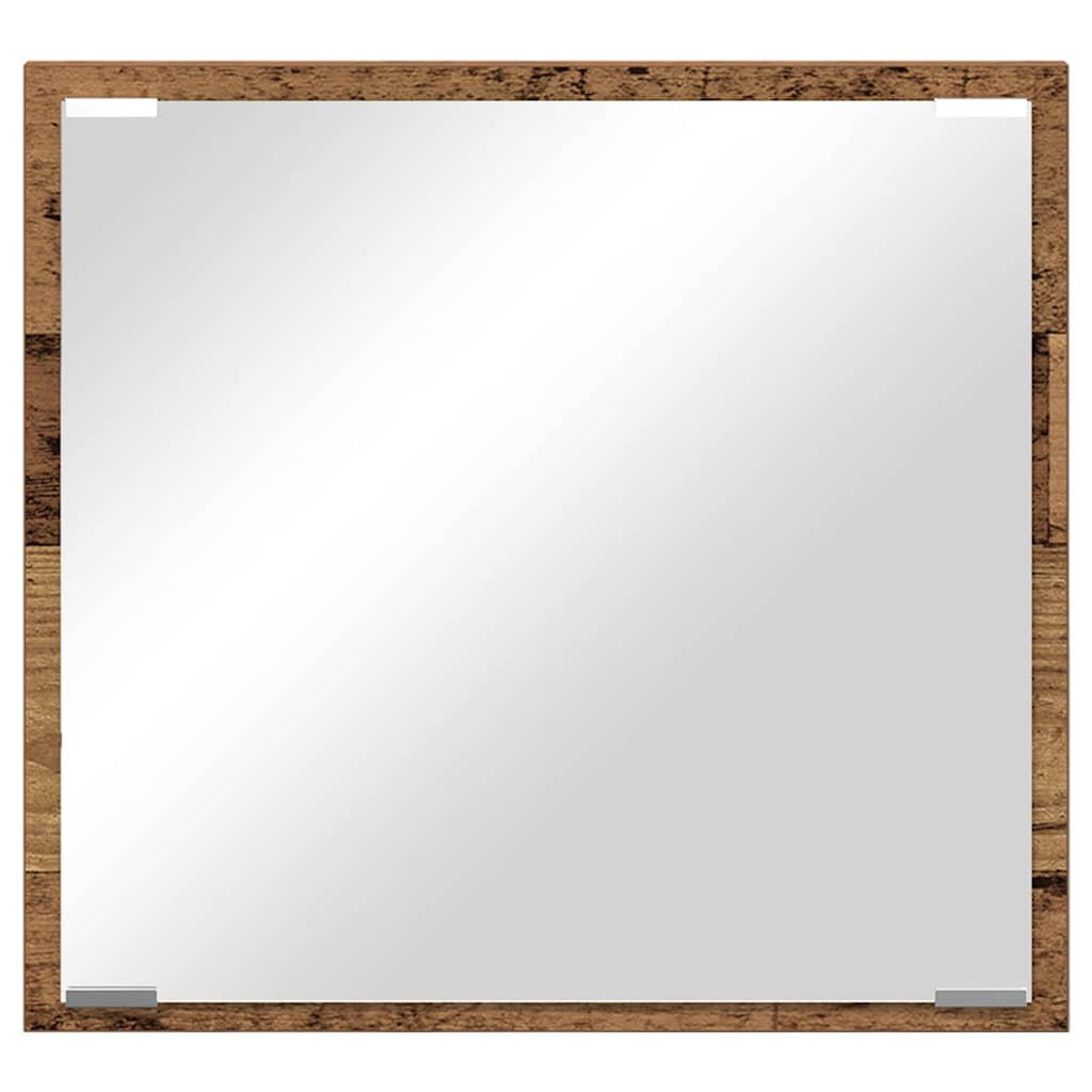 Specchio da bagno LED Legno vecchio 40 x 37 x 8.5 cm | homemem39