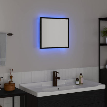 Specchio da bagno LED Rovere Nero 40 x 37 x 8.5 cm | homemem39