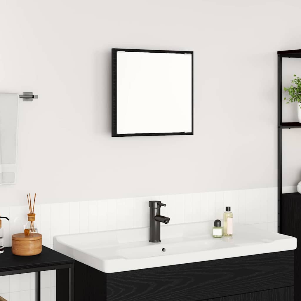 Specchio da bagno LED Rovere Nero 40 x 37 x 8.5 cm | homemem39