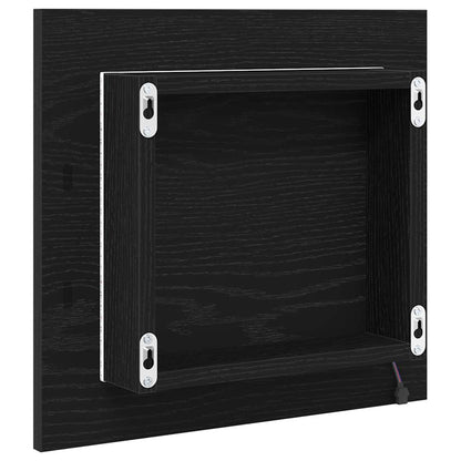 Specchio da bagno LED Rovere Nero 40 x 37 x 8.5 cm | homemem39