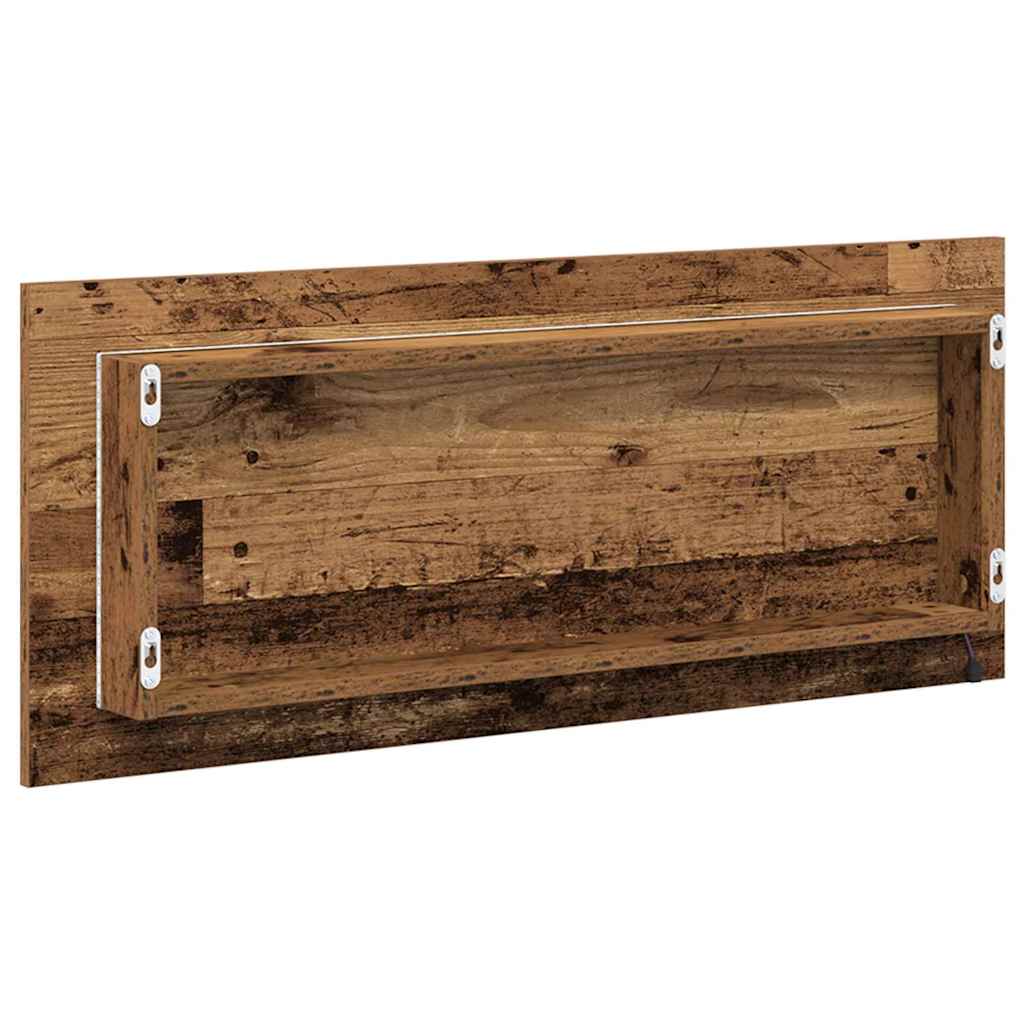 Specchio Legno vecchio 90 x 8,5 x 37 cm Legno ingegnerizzato | homemem39