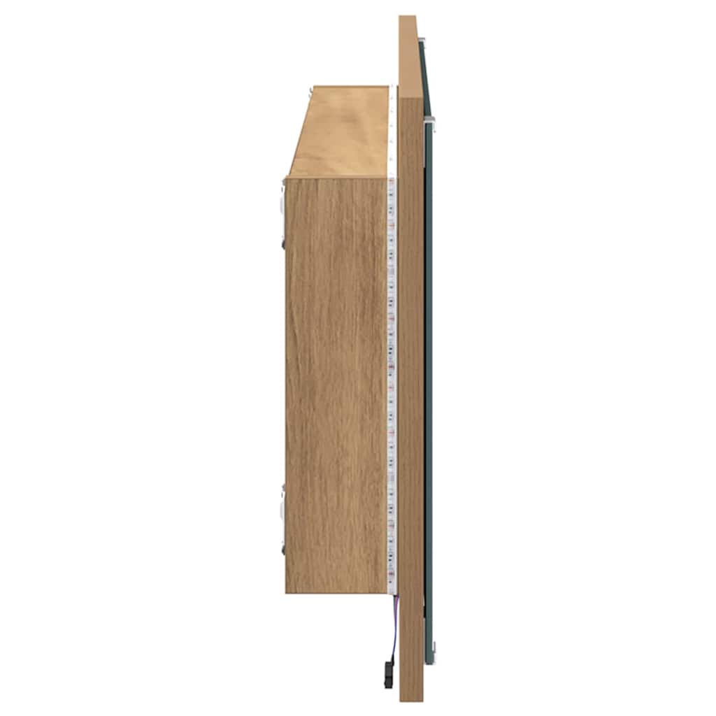 Specchio Rovere artigianale 90 x 8,5 x 37 cm | homemem39