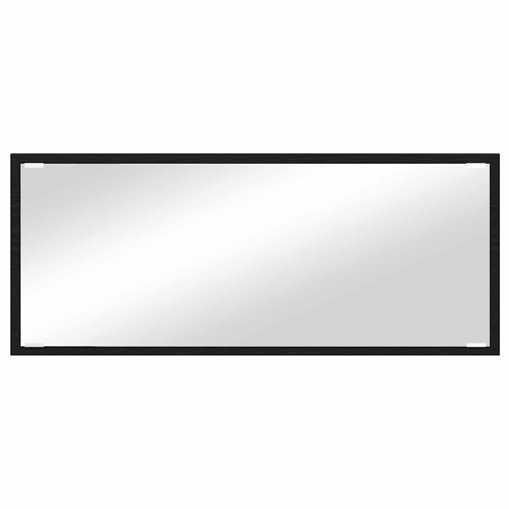 Specchio Rovere Nero 90 x 8,5 x 37 cm Legno ingegnerizzato | homemem39