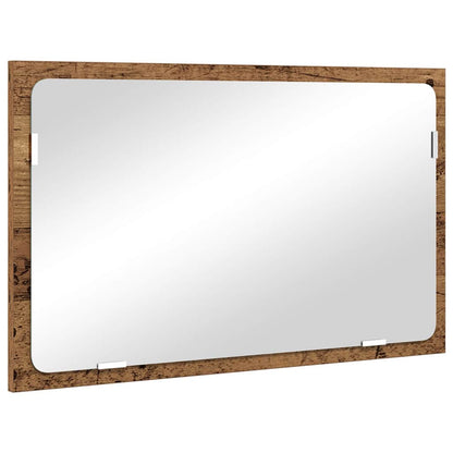 Set di mobili per il bagno con cassetto 2 pcs Legno vecchio