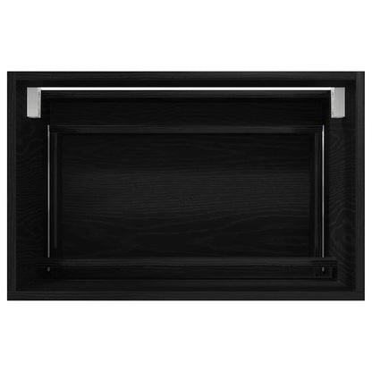 Set di mobili per il bagno con cassetto 2 pcs Rovere Nero