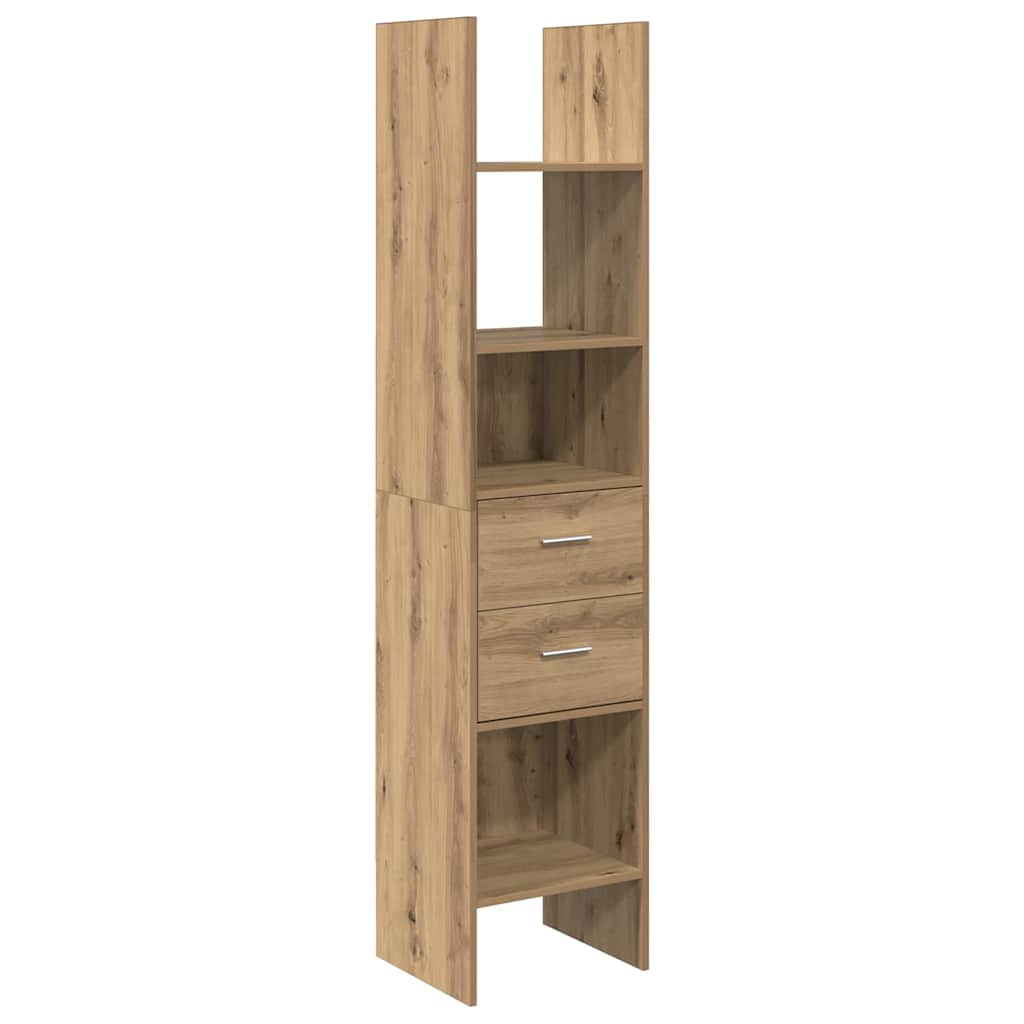 Armadio per Libri rovere artigianale 40 x 35 x 180 cm